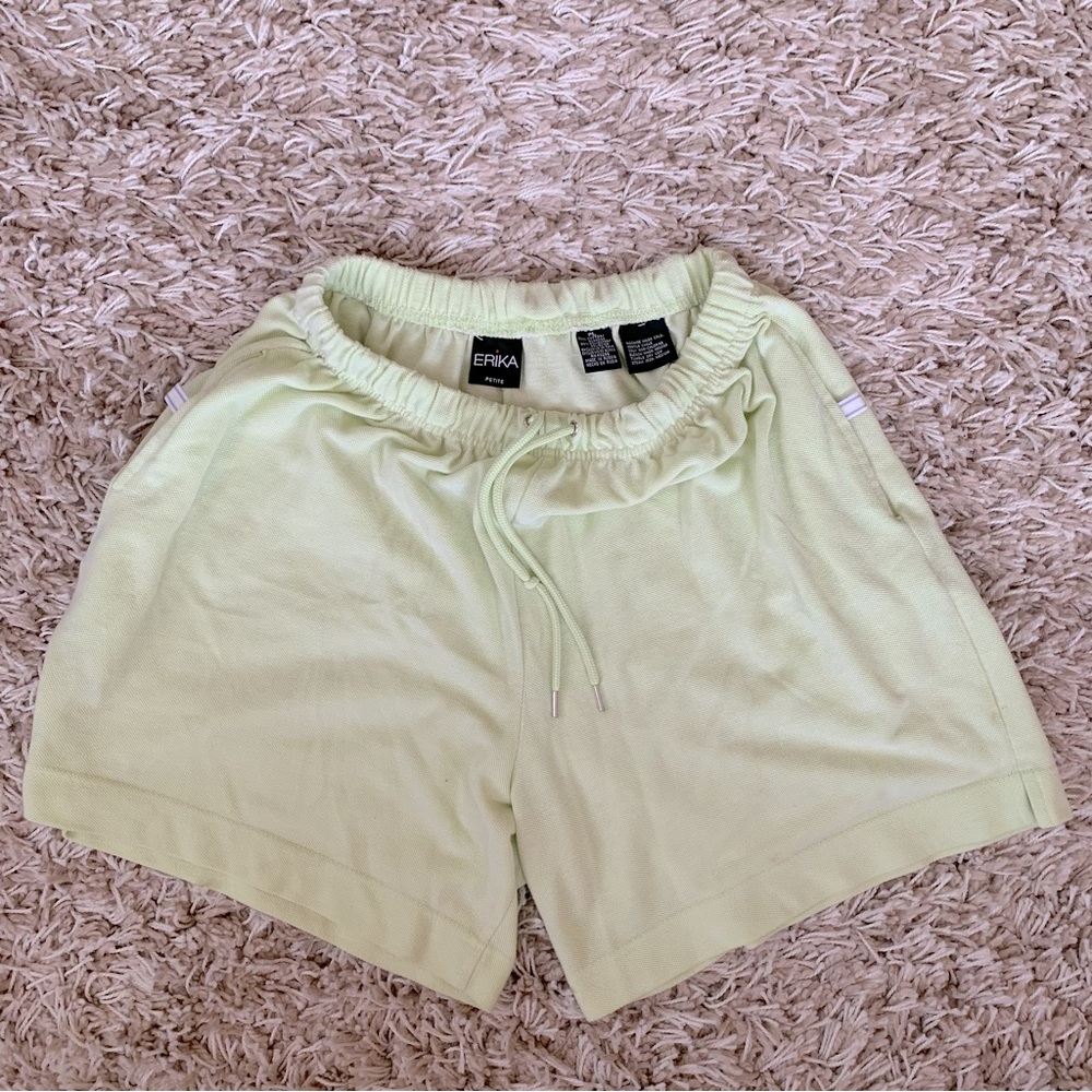 Light green lounge shorts